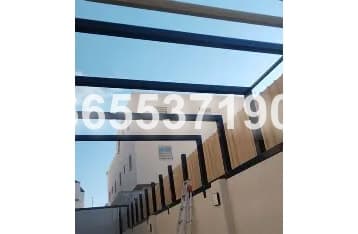 حداد مظلات جدة - تركيب مظلات سيارات بسرعة - مشروع مظلات سيارات في جدة حي الروضة من محترفين الديار العالمية جدة